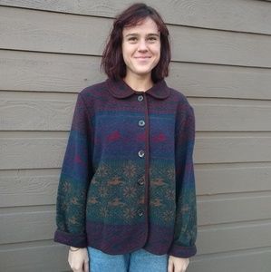 Patterned blazer